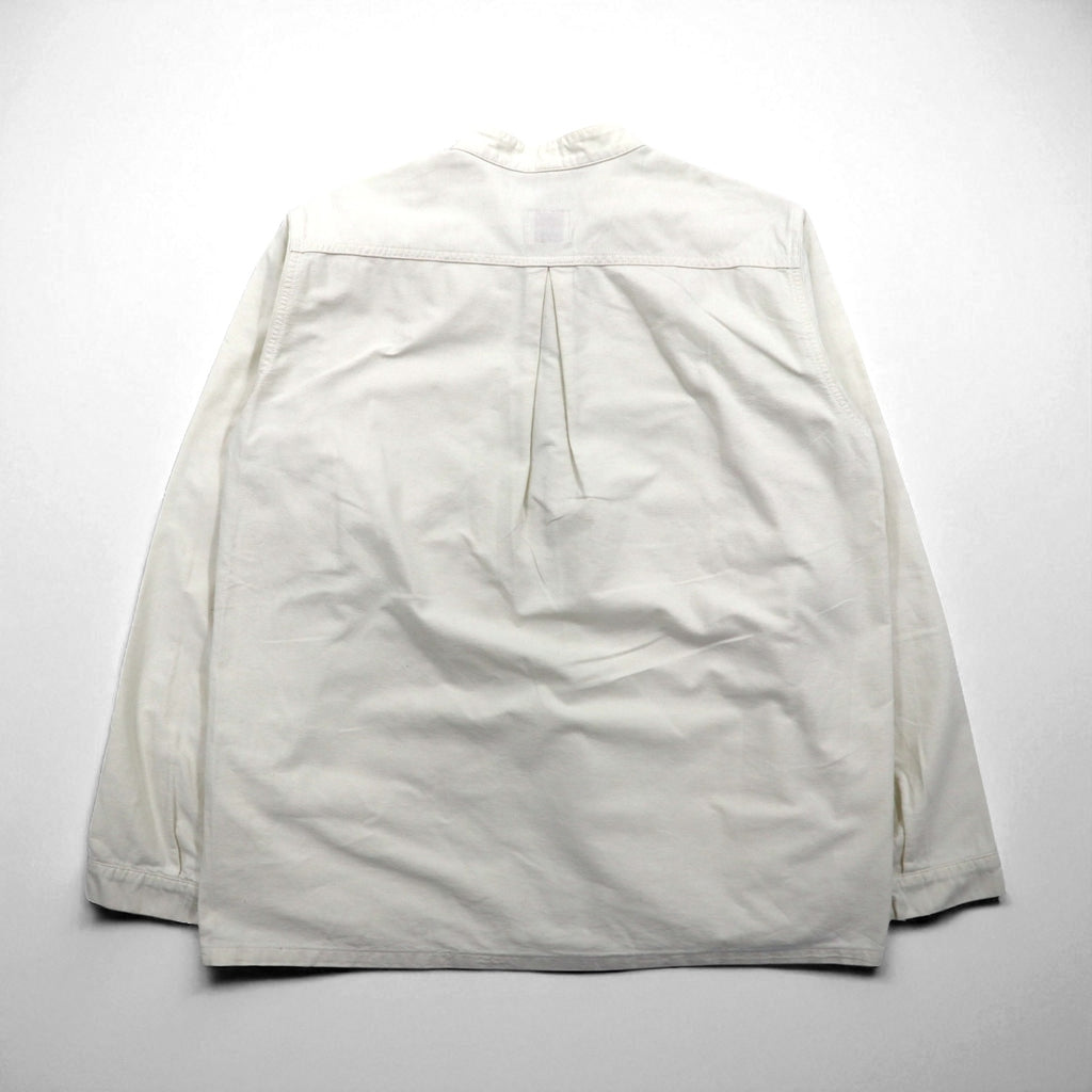KEMPEL Made in Japan Stand Collar Pullover Shirt, Size L, Band Collar, Chest Pocket, 019-492-52