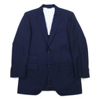 azabu tailor × loro Piana 2B tailored jacket S Navy wool dot lining Made in Japan