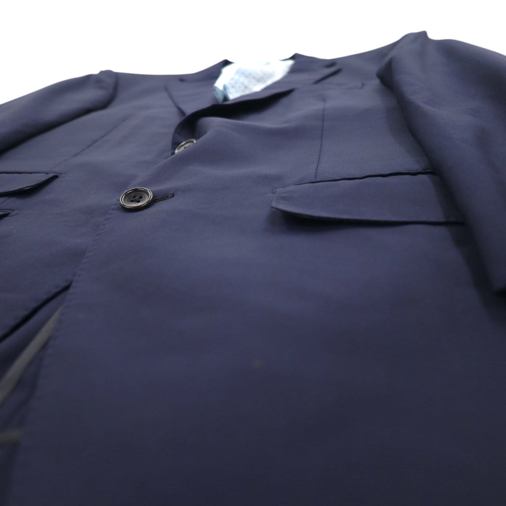 azabu tailor × loro Piana 2B tailored jacket S Navy wool dot lining Made in Japan