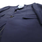 azabu tailor × loro Piana 2B tailored jacket S Navy wool dot lining Made in Japan