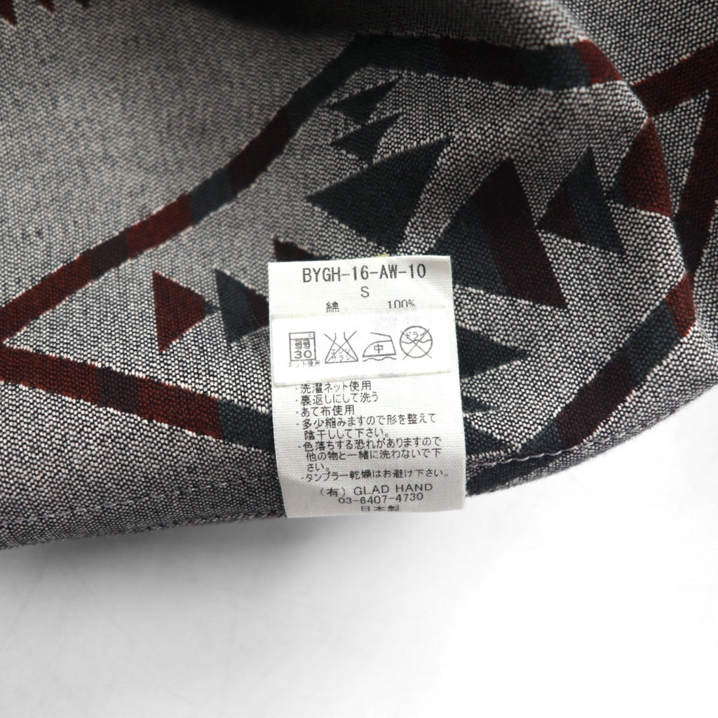 GLAD HAND 日本製 FONTIER JACKET ジャガード テーラードジャケット ブレザー S ネイティブ柄 BYGH-16-AW-10