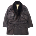 日本然リトテ-古着オンライン-ART GLENHILL FOR MEN ショールカラー ラムレザーコート M ブラウン 羊革 ファー着脱式 日本製-ART GLENHILL FOR MEN Shawl COLLAR Lamb Leather COAT M Brown sheep leather Detachable Japan Made