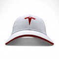 TESLA 6パネルキャップ 58cm ベルト ホワイト コットン