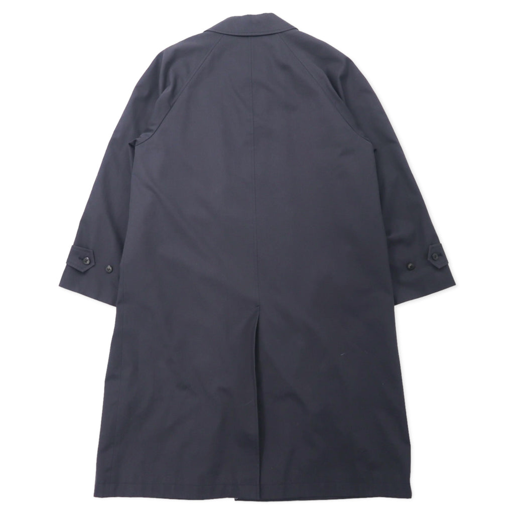 CHAPS RALPH LAUREN 90's Stainless Steel Collar Coat LL Black Cotton Hiyoku Removable Liner