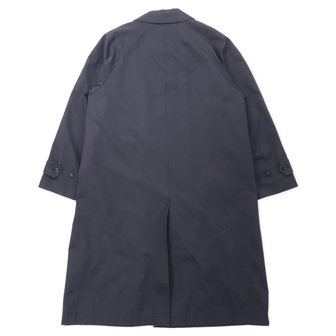 CHAPS RALPH LAUREN 90's Stainless Steel Collar Coat LL Black Cotton Hiyoku Removable Liner