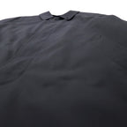 CHAPS RALPH LAUREN 90's Stainless Steel Collar Coat LL Black Cotton Hiyoku Removable Liner