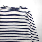 SAINT JAMES フランス製 バスクシャツ ボートネック ロンT L ホワイト コットン ボーダー