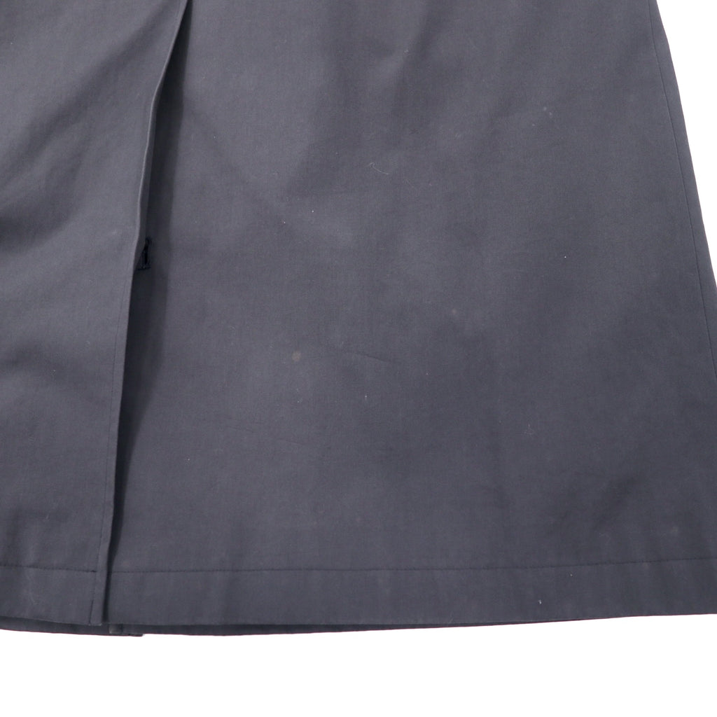 CHAPS RALPH LAUREN 90's Stainless Steel Collar Coat LL Black Cotton Hiyoku Removable Liner