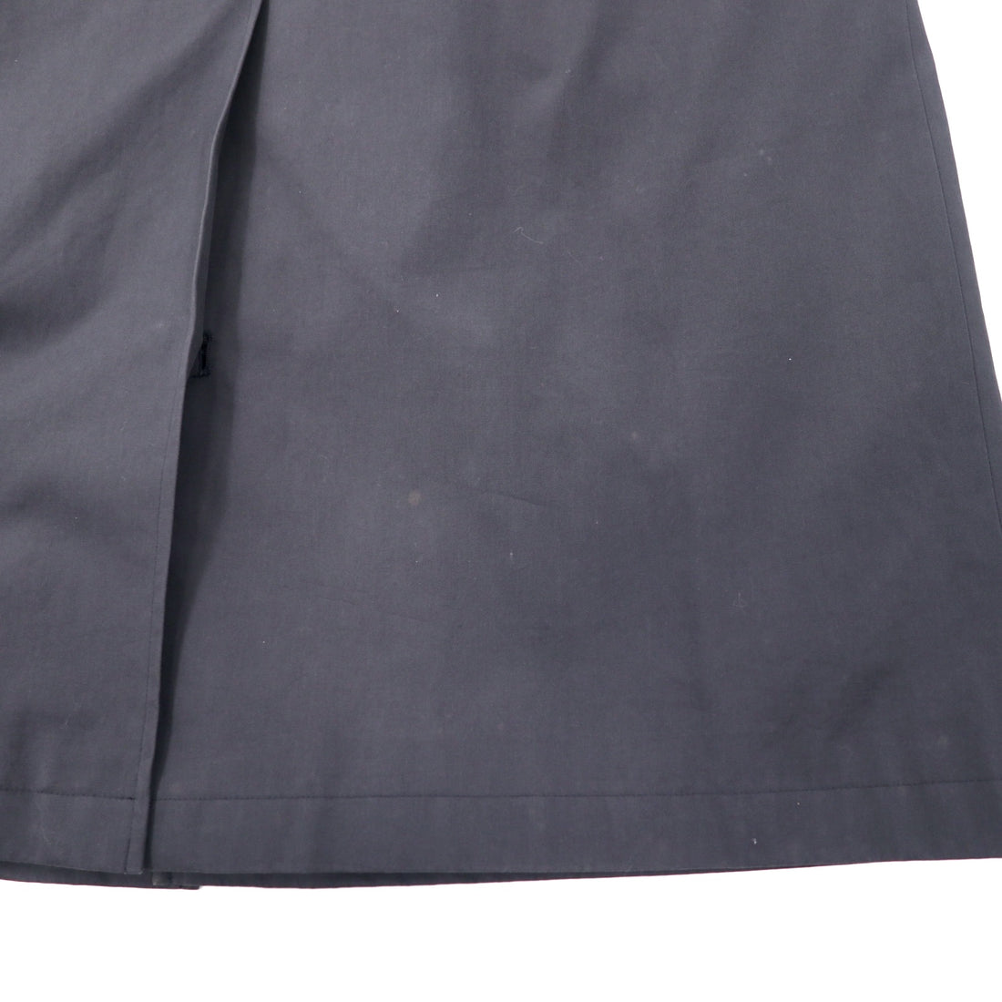 CHAPS RALPH LAUREN 90's Stainless Steel Collar Coat LL Black Cotton Hiyoku Removable Liner