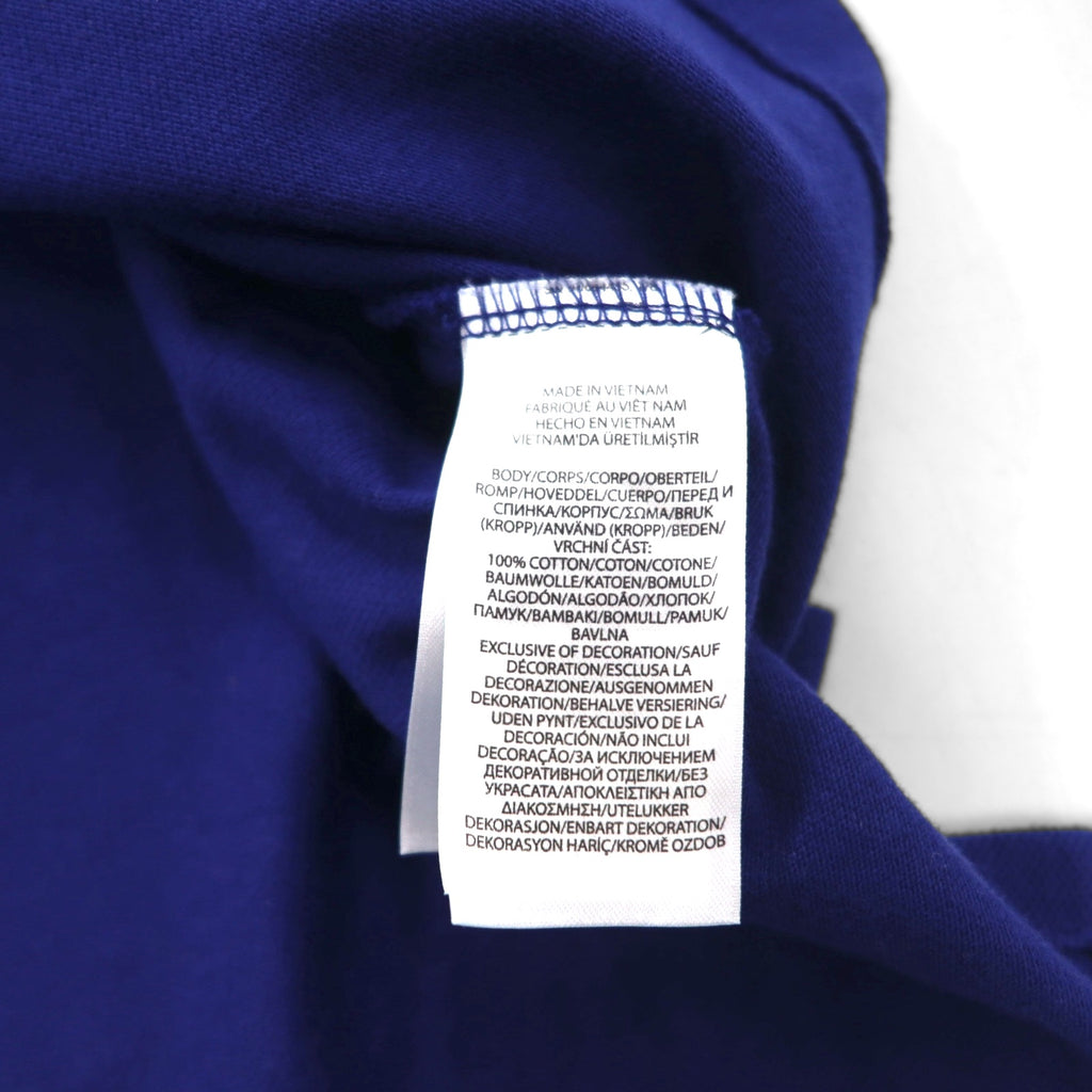 POLO RALPH LAUREN Chain Stitch Embroidered Polo Shirt L Blue Pique POLO TEAM