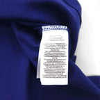 POLO RALPH LAUREN Chain Stitch Embroidered Polo Shirt L Blue Pique POLO TEAM