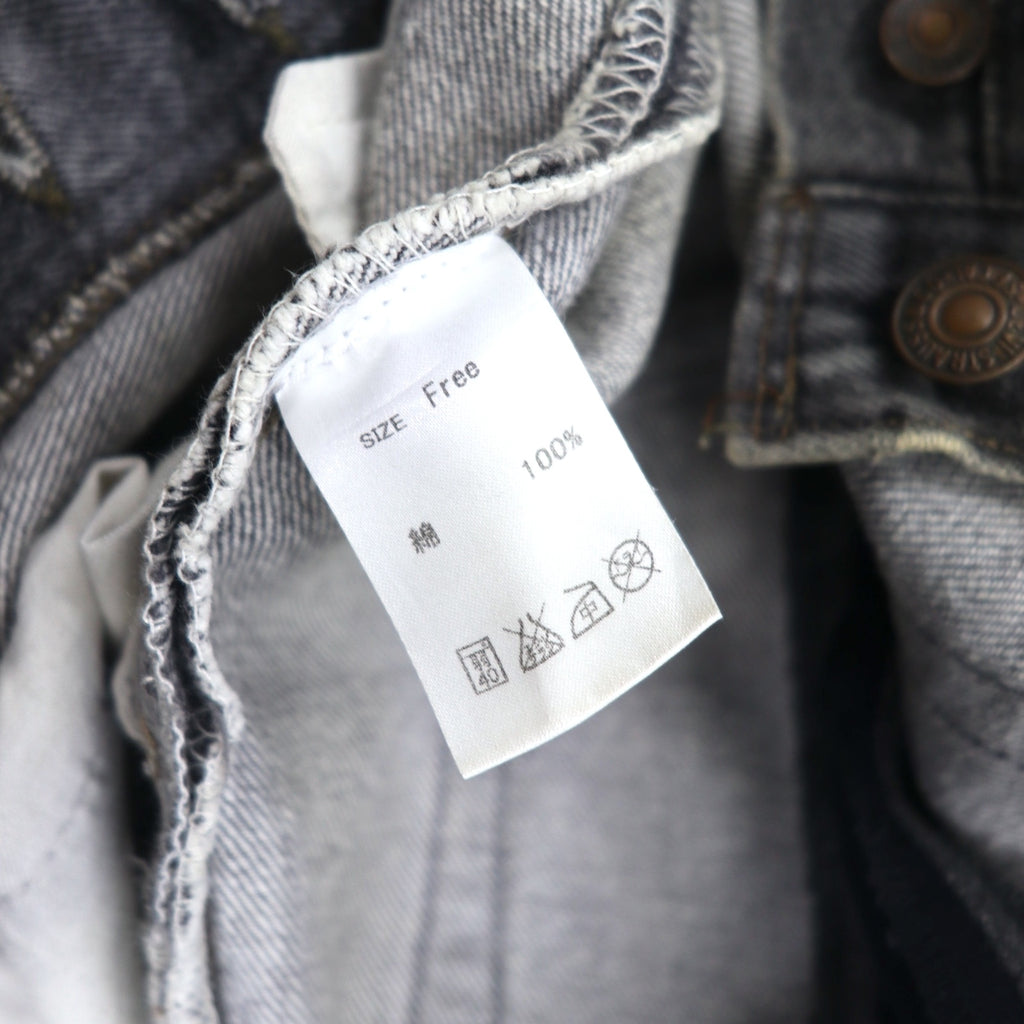 THE Mongolian Chops Hakamaruichi Denim Pants FREE Grey 501 Remake Made in Japan