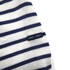 SAINT JAMES フランス製 バスクシャツ ボートネック ロンT L ホワイト コットン ボーダー