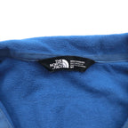 THE NORTH FACE ハーフジップ フリースジャケット M ブルー 胸ポケット プルオーバー US規格