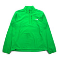 THE NORTH FACE ハーフジップ ソフトシェルジャケット L グリーン ポリエステル ARDJ ドローコード