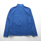 THE NORTH FACE ハーフジップ フリースジャケット M ブルー 胸ポケット プルオーバー US規格