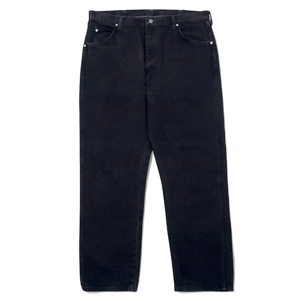 日本然リトテ-古着オンライン-Wrangler 90年代 ブラック ワイド デニムパンツ 40 ブラック コットン 96501CB コスタリカ製-Wrangler 90's Black Wide Denim Pants 40 Black Cotton 96501CB Costa Rica Made