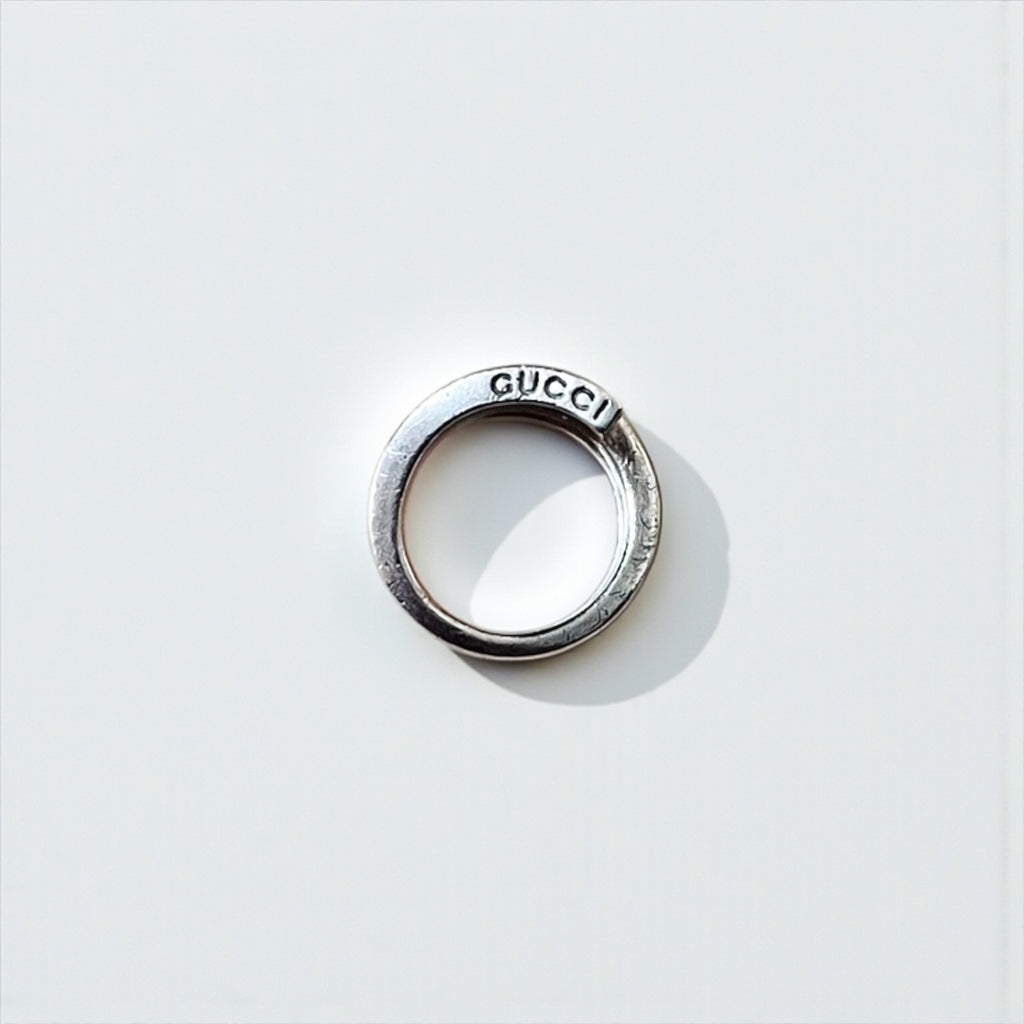 GUCCI スパイラル スネーク リング 指輪 9号 シルバー Gロゴ SILVER 925 イタリア製