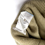 LACOSTE knitted cardigan, XL, beige, wool, logo embroidery