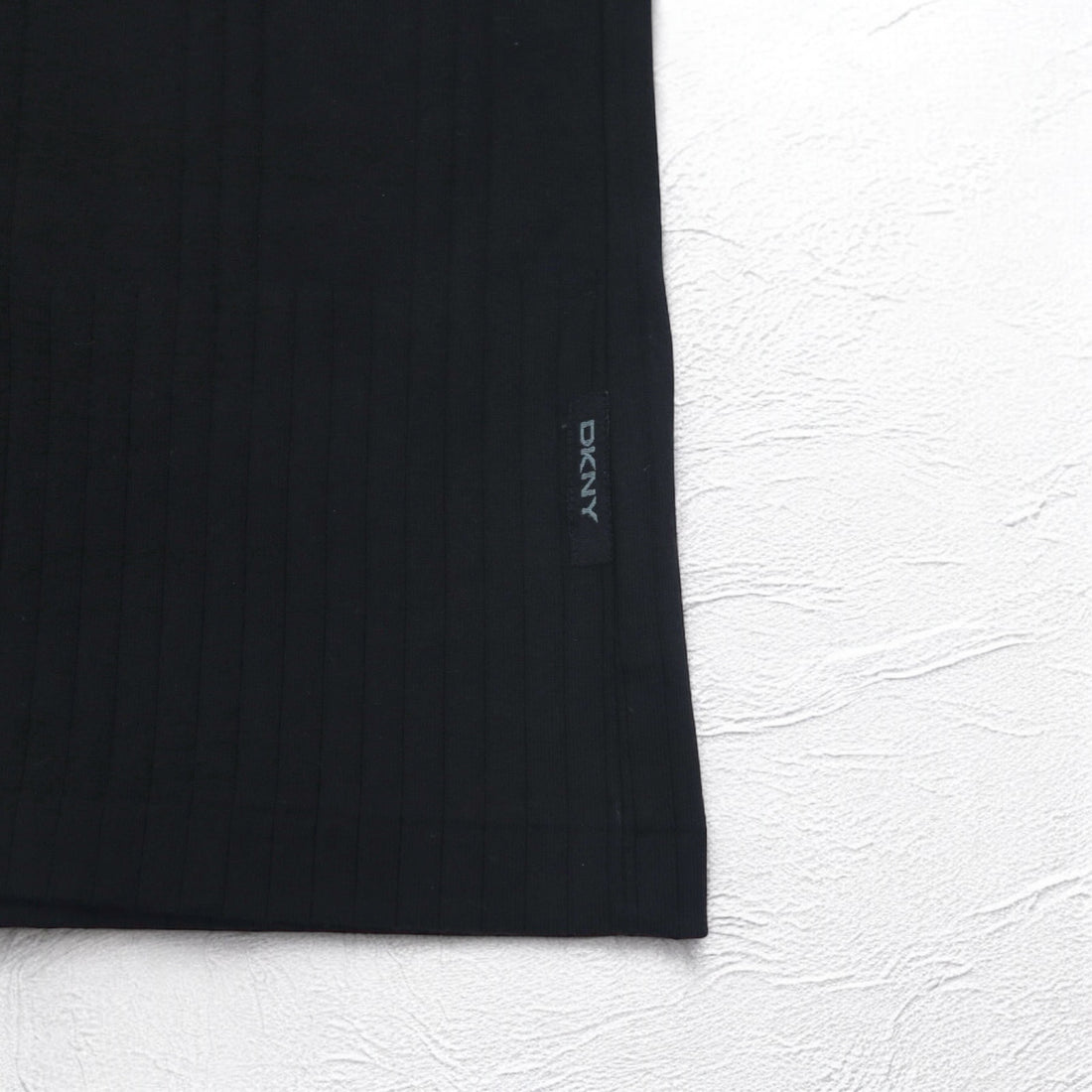 DKNY ボトルネック ロングスリーブTシャツ ロンT L ブラック コットン