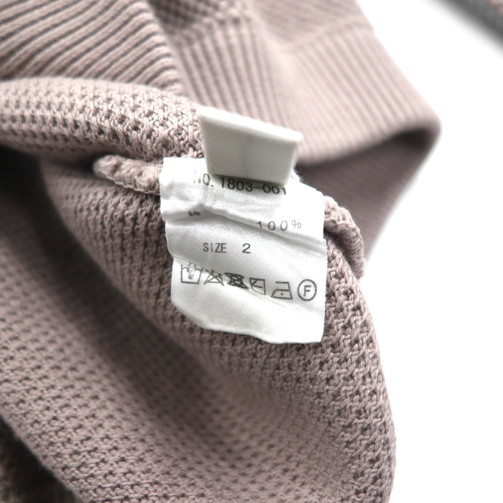 crepuscule モスステッチ プルオーバー ニット セーター 鹿の子 M グレー MOSS STITCH P/O ビッグサイズ 1803-001 日本製