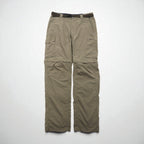 Columbia 2WAY コンバーチブル カーゴパンツ ショートパンツ L オムニシェード OMNI-SHADE 防水 リップストップ Silver Ridge Convertible Pants