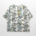 reyn spooner プルオーバー アロハシャツ S ベージュ コットン 総柄 ハイビスカス 未使用品