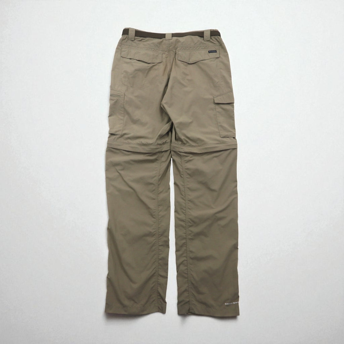 Columbia 2WAY コンバーチブル カーゴパンツ ショートパンツ L オムニシェード OMNI-SHADE 防水 リップストップ Silver Ridge Convertible Pants