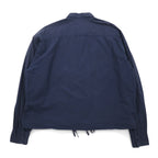 UNUSED Drawcord Shirt XL Navy Cotton Made in Japan