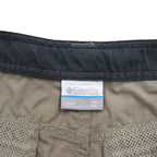 Columbia 2WAY コンバーチブル カーゴパンツ ショートパンツ L オムニシェード OMNI-SHADE 防水 リップストップ Silver Ridge Convertible Pants