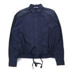 UNUSED Drawcord Shirt XL Navy Cotton Made in Japan