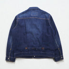 Levi's Premium Big E War Model 1st Type Denim Jacket, Size M, Indigo 1 Trucker Jacket A3147, Cinch Back, Double Pleats, Relaxed Fit
