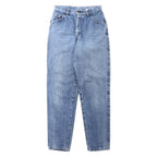 日本然リトテ-古着オンライン-Levi's USA製 80年代 ハイライズ テーパード ジーンズ デニムパンツ 11 ブルー アイスウォッシュ コットン ボタン裏573 白タブ 57902-7206-Levi's USA MADE 80's High Rise Tapered Jeans Denim Pants 11 Blue Ice Wash Cotton Button Back 573 White Tab 57902-7206