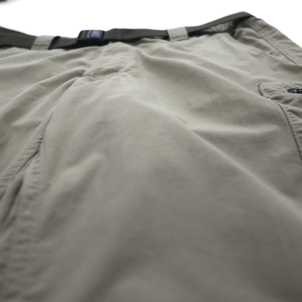 Columbia 2WAY コンバーチブル カーゴパンツ ショートパンツ L オムニシェード OMNI-SHADE 防水 リップストップ Silver Ridge Convertible Pants