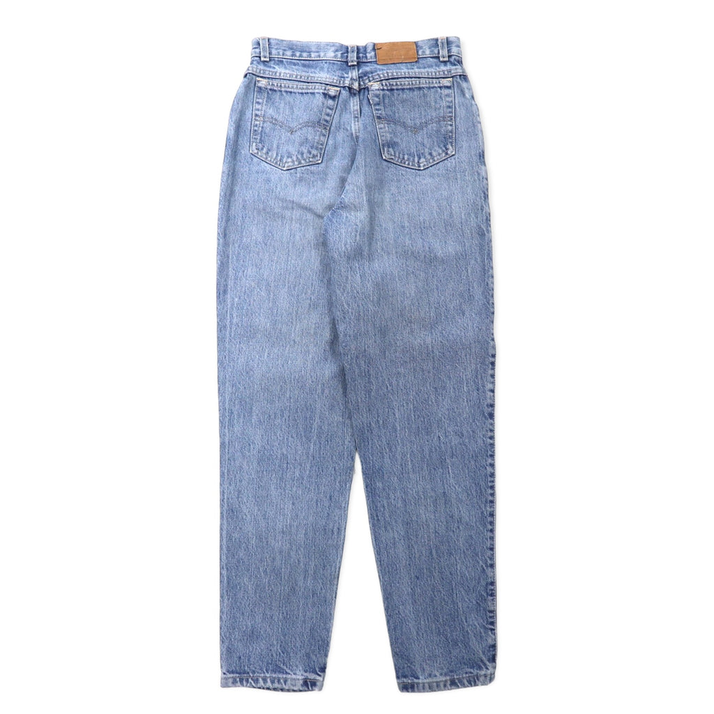 Levi's Made in USA 80's High Rise Tapered Jeans Denim Pants 11 Blue Ice Wash Cotton Button Back 573 White Tab 57902-7206