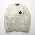 Polo Ralph Lauren 90s Knit V-Neck Cardigan L White Small Pony Embroidery Unused