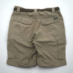 Columbia 2WAY コンバーチブル カーゴパンツ ショートパンツ L オムニシェード OMNI-SHADE 防水 リップストップ Silver Ridge Convertible Pants