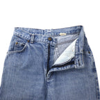 Levi's Made in USA 80's High Rise Tapered Jeans Denim Pants 11 Blue Ice Wash Cotton Button Back 573 White Tab 57902-7206