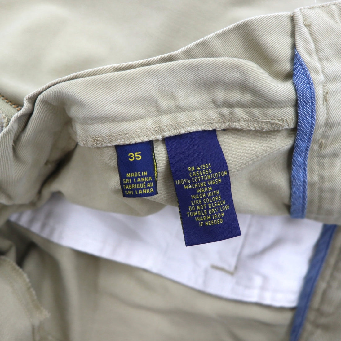 POLO RALPH LAUREN Polo Chino Classic Fit Shorts L Beige Cotton
