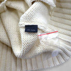 Polo Ralph Lauren 90s Knit V-Neck Cardigan L White Small Pony Embroidery Unused