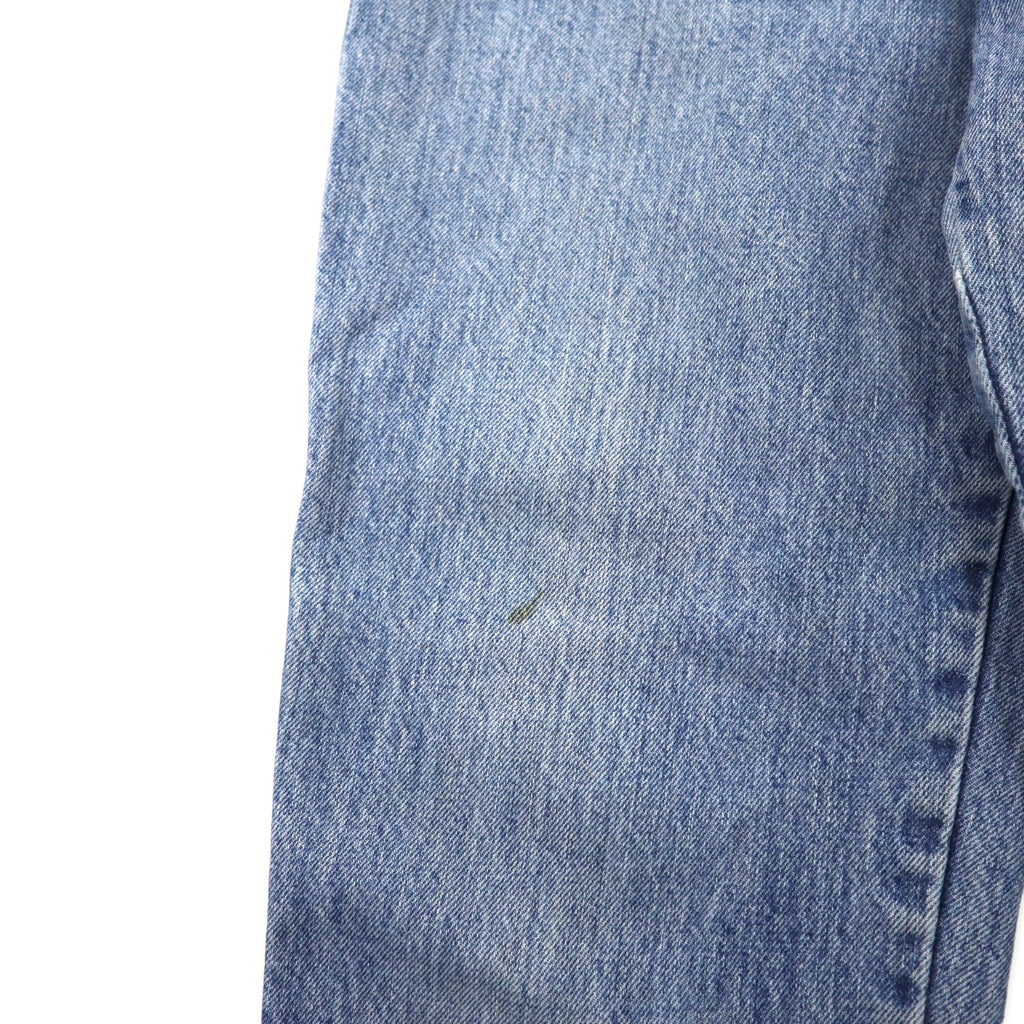 Levi's Made in USA 80's High Rise Tapered Jeans Denim Pants 11 Blue Ice Wash Cotton Button Back 573 White Tab 57902-7206