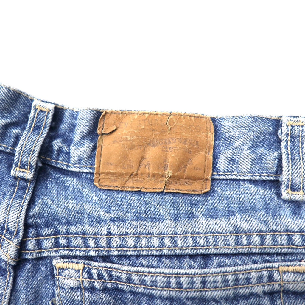 Levi's Made in USA 80's High Rise Tapered Jeans Denim Pants 11 Blue Ice Wash Cotton Button Back 573 White Tab 57902-7206