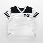 Y-3 ( YOHJI YAMAMOTO × adidas ) ゲームシャツ S ブラック ホワイト サテン ポリエステル ユニフォーム
