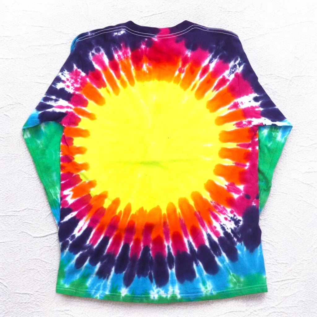GRATEFUL DEAD ダンシングベア タイダイ ロングスリーブTシャツ ロンT M マルチカラー DELTAボディ グレートフルデッド