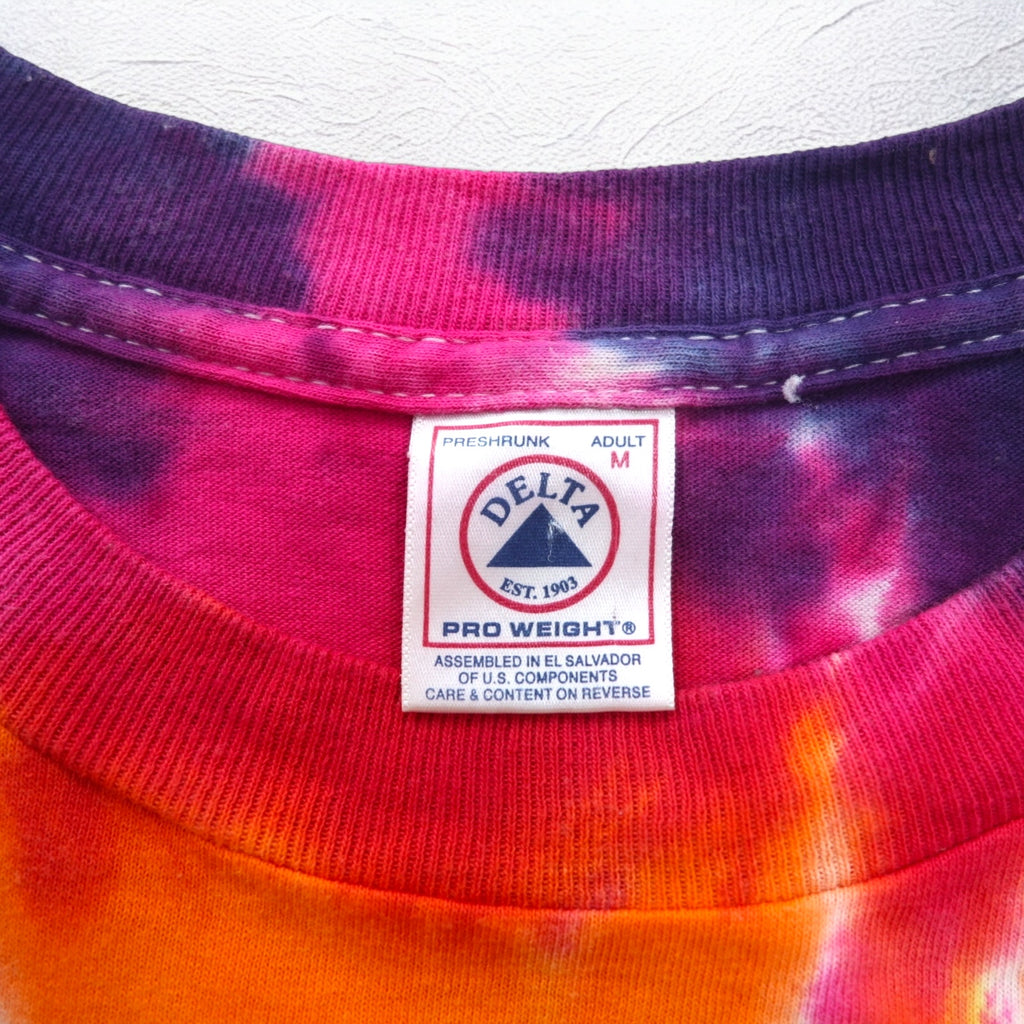GRATEFUL DEAD ダンシングベア タイダイ ロングスリーブTシャツ ロンT M マルチカラー DELTAボディ グレートフルデッド