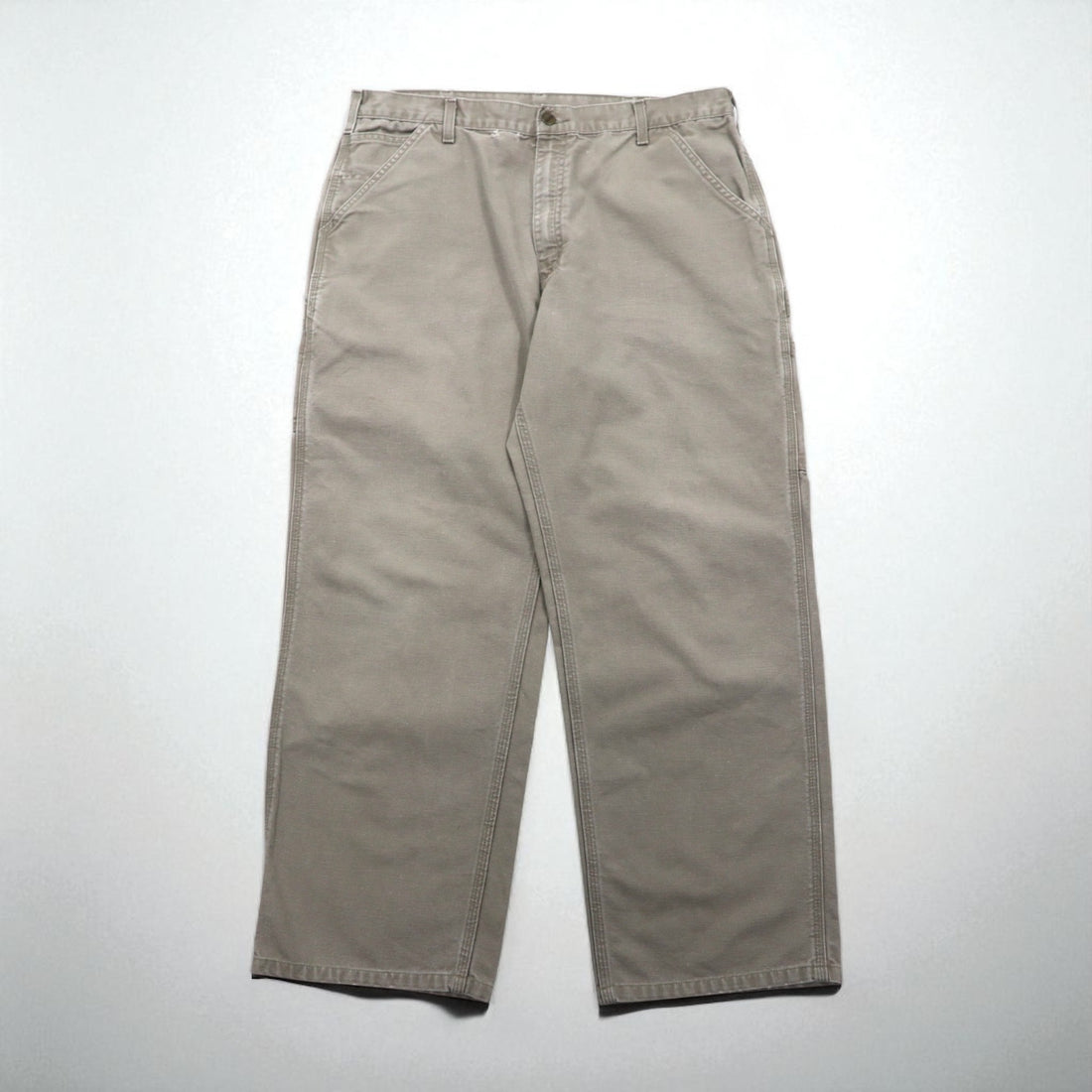 carhartt ウォッシュド ダック ペインターパンツ XL ベージュ コットン B11DES