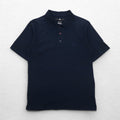 NIKE Dri-Fit Polo Shirt, Medium, Navy, Cotton, Pique, TIGER WOODS, Swoosh