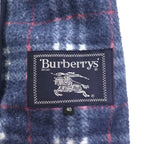 BURBERRY Nova Check Full Zip Fleece Jacket L Navy Drawcord