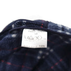 BURBERRY Nova Check Full Zip Fleece Jacket L Navy Drawcord