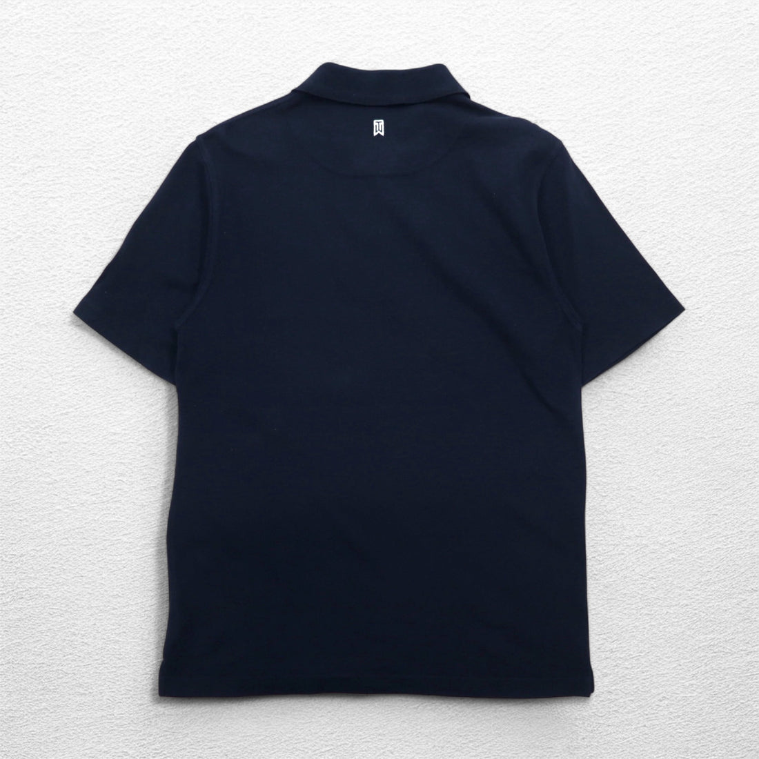 NIKE Dri-Fit Polo Shirt, Medium, Navy, Cotton, Pique, TIGER WOODS, Swoosh
